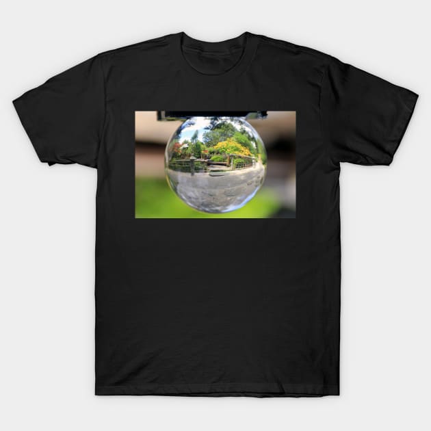 Japanese Garden in a crystal ball T-Shirt by Kirkcov